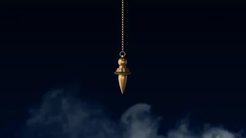Hypnotizing idea with a mysterious backdrop and pendulum Stock Illustration