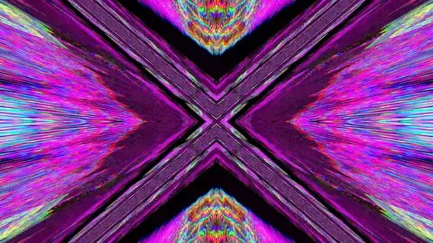 Hypnotizing kaleidoscope crystal reflections iridescent background. Stock Footage 112153046