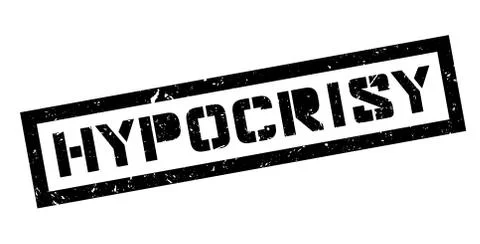 Hypocrisy rubber stamp Stock Illustration