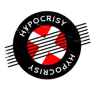 Hypocrisy rubber stamp Stock Illustration