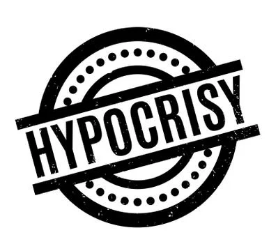 Hypocrisy rubber stamp Stock Illustration