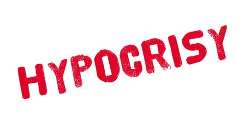 Hypocrisy rubber stamp Stock Illustration