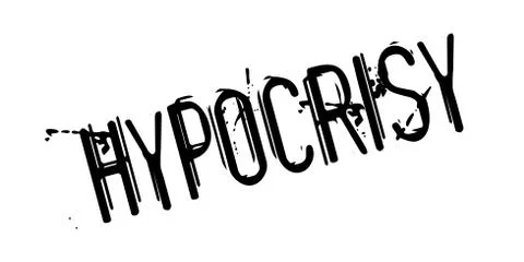 Hypocrisy rubber stamp Stock Illustration