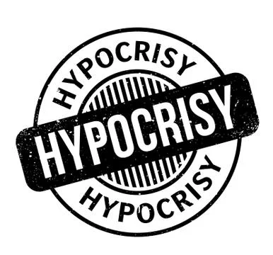 Hypocrisy rubber stamp Stock Illustration