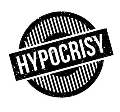 Hypocrisy rubber stamp Stock Illustration