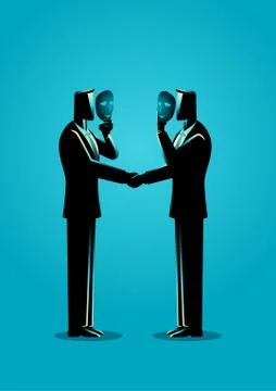 Hypocrite Agreement Concept Stock Illustration