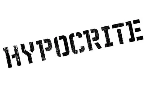 Hypocrite rubber stamp Stock Illustration