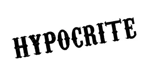 Hypocrite rubber stamp Stock Illustration