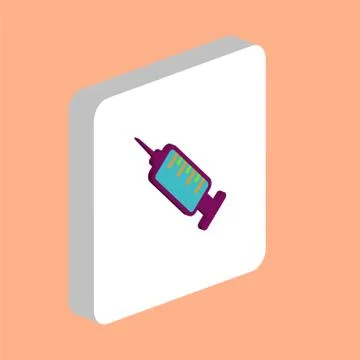 Hypodermic computer symbol Stock Illustration