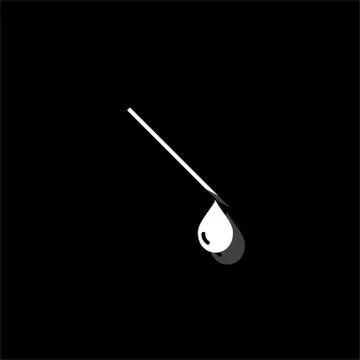 Hypodermic icon flat Stock Illustration