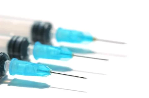 Hypodermic needles Stock Photos