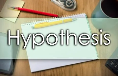 Hypothesis -  business concept with text Stock Illustration