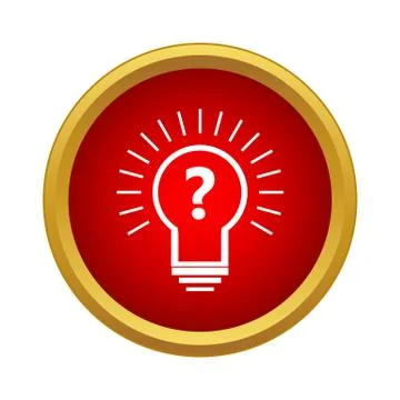Hypothesis icon, simple style Stock Illustration