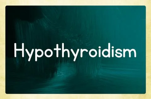 Hypothyroidism concept Stock Illustration
