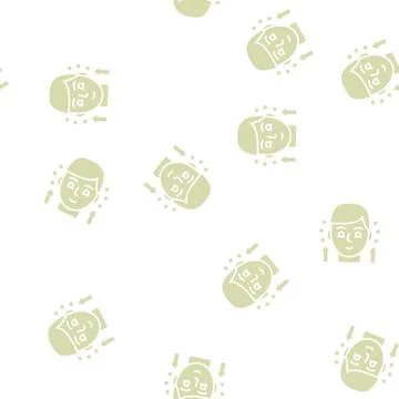 Hypothyroidism endocrinology glyph seamless pattern Stock Illustration