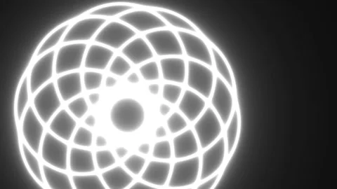 Hypotrochoid Epitrochoid Rotating Rings Pattern Mask Stock Footage 139736186