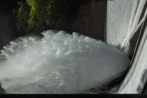 Hyrdo water release Stock Photos
