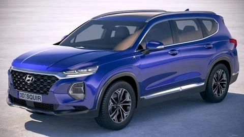 Hyundai SantaFe 2019 3D Model