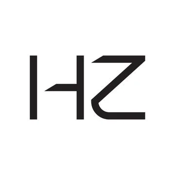 Hz initial letter vector logo icon Stock-Illustration