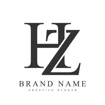 HZ trendy logotype template. Initial letter h and z classic font style. Cre.. Stock Illustration