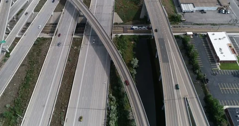 I-15 Freeway along Wasatch Front Corridor in Salt Lake City Video stock 109116327