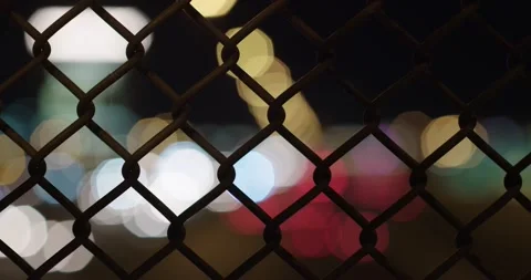 I-15 Freeway Rack Focus from Gate Stock Footage 137988087