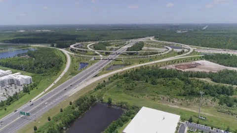 I-295 and JTB Interchange #02 Stock Footage 77581930
