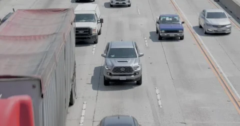 I-405 Interstate Highway Los Angeles California Locked Off Static Stock Footage 250166795