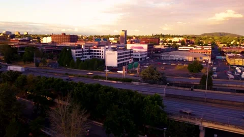 I-5 at Sunset Stock Footage 155228475