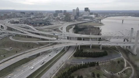 I 65 Interchange in Lousiville 2 Stock Footage 237011402