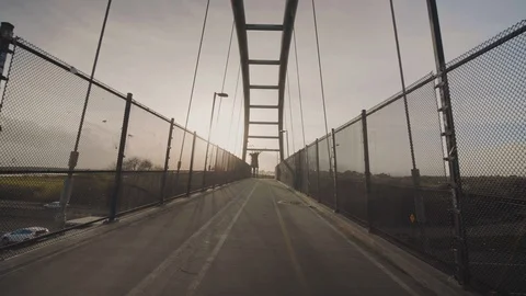 I-80 Berkeley Bridge, Tilt Down, Shot 1 Video stock 125970240