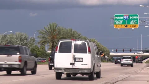 I-95 Exit at Sample Road Stock Footage 200881996