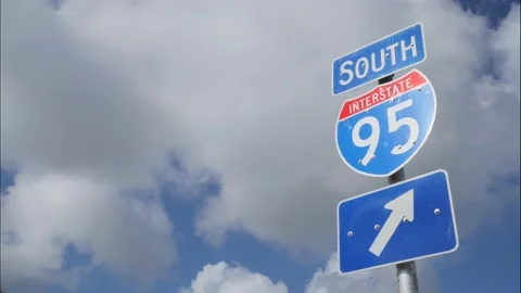 I-95 Sign Time Lapse Stock Footage 200845465