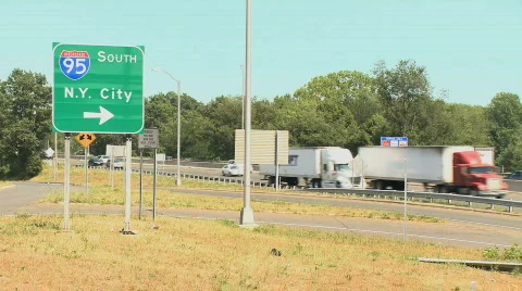 I-95 traffic (4 of 4) Video stock 840567