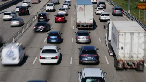 I-95 Traffic Northbound Time Lapse Stock Footage 229549876