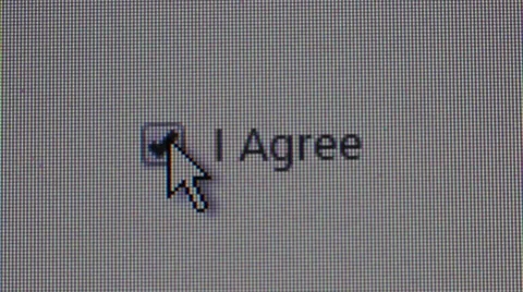 I agree checkbox Stock Footage 46134523