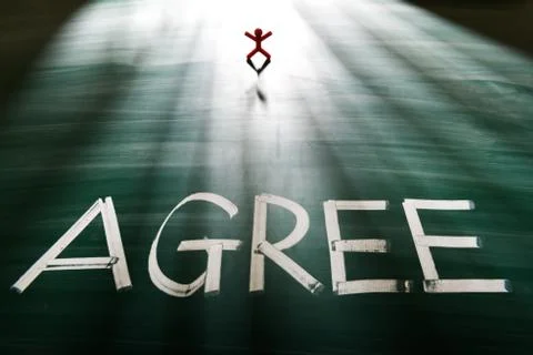 I agree concept Fotos de archivo