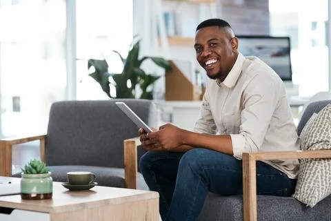 I always look for the most efficient way to do tasks. Portrait of a young Stock Photos