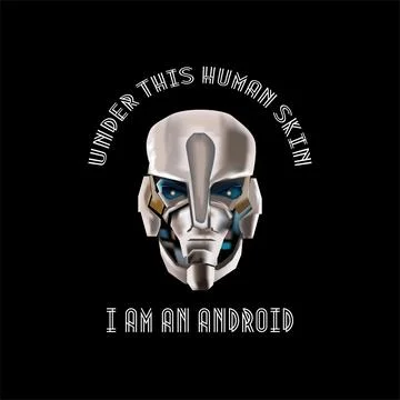 I am Android Robot Shirt Vector Graphics Stock Illustration
