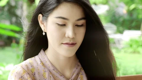 I am beautiful in slow motion. Stock Footage 104069098