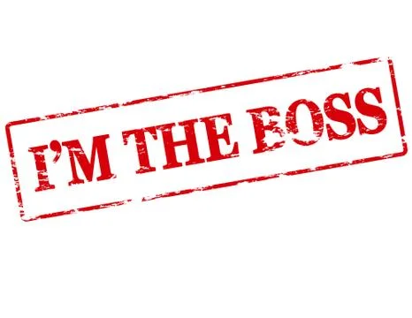 I am the boss Ilustración de archivo