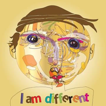 I am different Stock Illustration