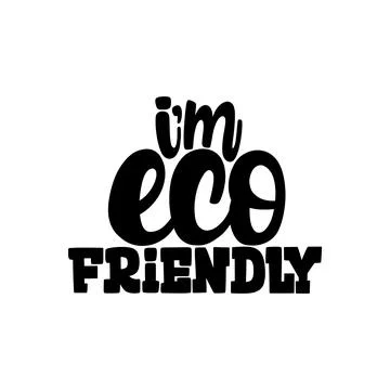 I am Eco Friendly Ilustração Stock