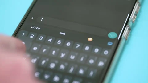 I am enough, Text message, typing texting mobile phone Stock Footage 318565521