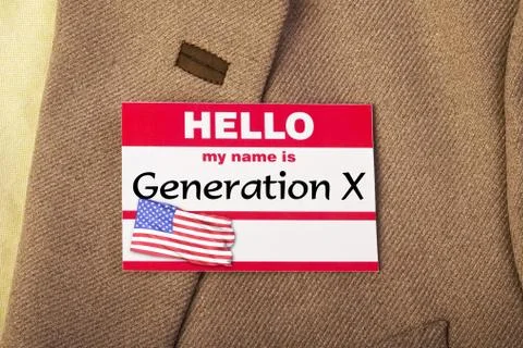 I am Generation X. Stock Photos