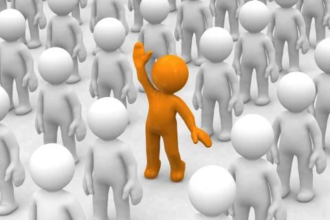 I am here! Stock Illustration