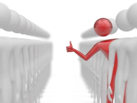 I am here Stock Illustration