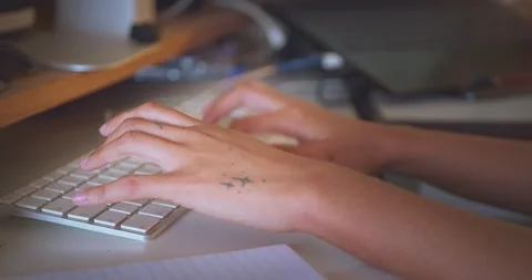 I am just responding to emails Stock Footage 203917945