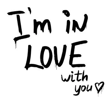 I am in love.eps Stock Illustration