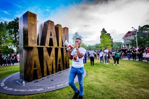 I am a man Foto stock